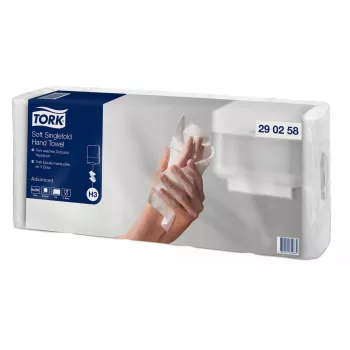 Tork Advanced H3 Z-Fold rankšluosčiai 2 sluoksnių balti (290258) – 3750 rankšluosčių
