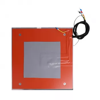 Creality K2 Plus šildomo stalo rinkinys - 400x400mm aliuminio lydinio platforma, 24V 800W, iki 110°C, integruotas NTC 100K termistorius, tiesioginis K2 Plus 3D spausdintuvo pakaitalas 4001040060