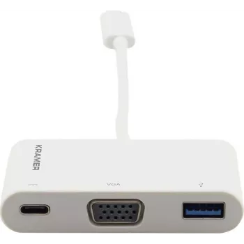 Kramer ADC-U31C/M1 USB-C į VGA adapteris, baltas, 99-97210003