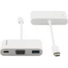 Kramer ADC-U31C/M1 USB-C į VGA adapteris, baltas, 99-97210003