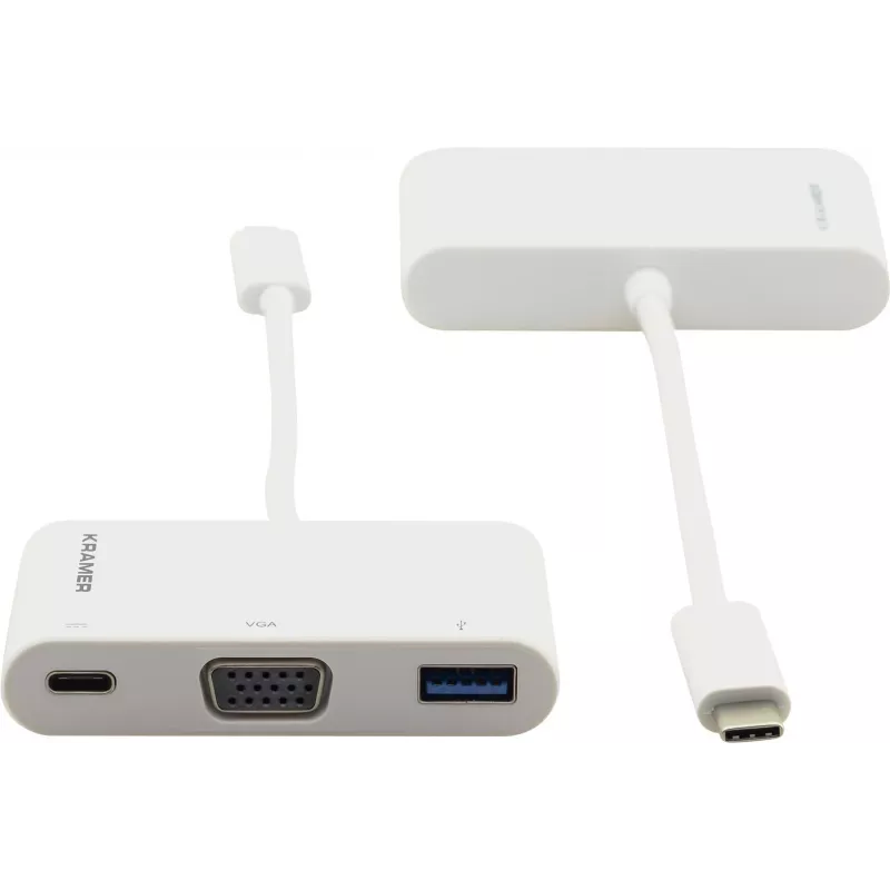 Kramer ADC-U31C/M1 USB-C į VGA adapteris, baltas, 99-97210003