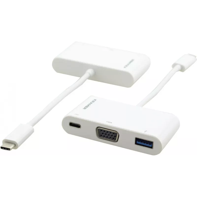 Kramer ADC-U31C/M1 USB-C į VGA adapteris, baltas, 99-97210003