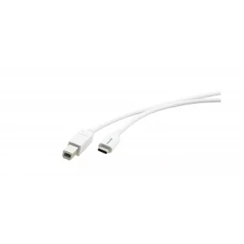 Kramer C-USB/CB-10 USB 2.0 kabelis, USB-C (vyriškas) į USB-B (vyriškas), 3 m, baltas 96-02357110