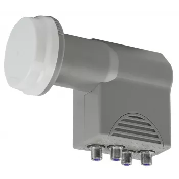 AXING SCO 4-10 Quattro LNB su 40 mm tiekimo galvute, 4 išėjimais, UHD/3D paruoštas SCO00410