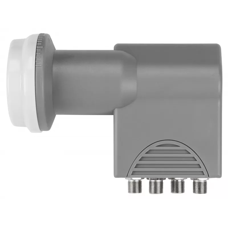 AXING SCO 4-10 Quattro LNB su 40 mm tiekimo galvute, 4 išėjimais, UHD/3D paruoštas SCO00410