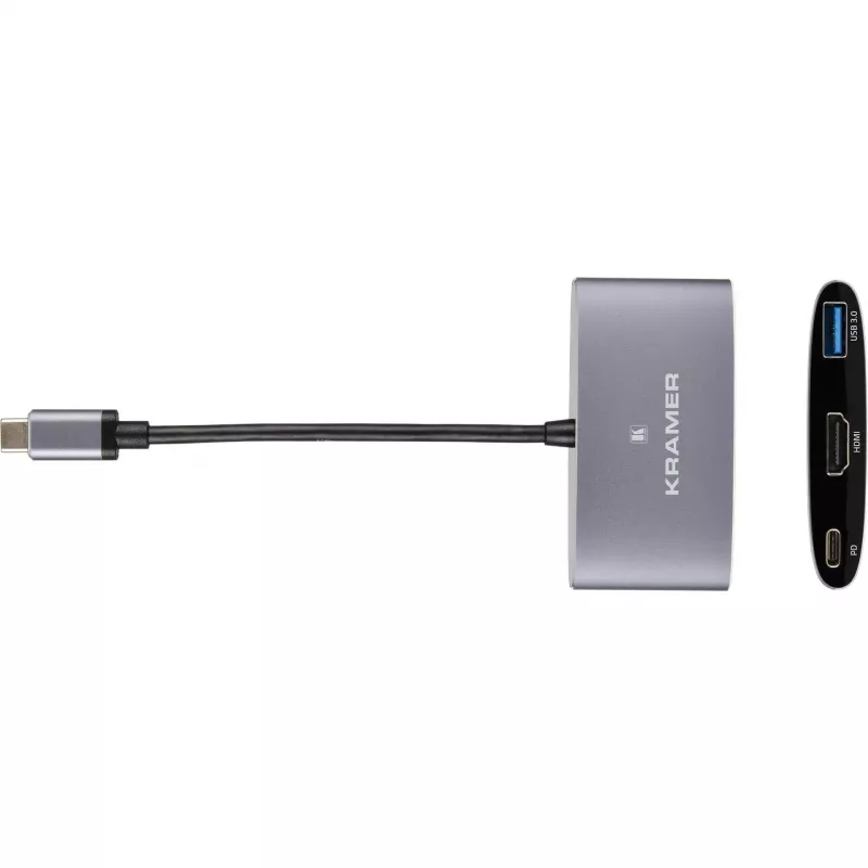 Kramer KDock-1 USB-C dokinimo stotis su HDMI, 2x USB 3.0, Gigabit Ethernet, 60W PD 91-00016099