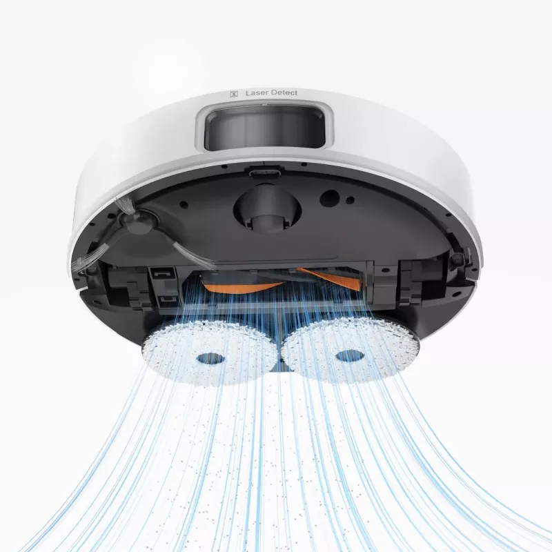 JONR T5 Pro Gen2 robotas siurblys su šluostymo funkcija, baltas