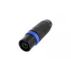 Neutrik NLT4MXX-BAG 4 polių vyriškas speakON garso kolonėlės kabelio jungtis, juoda