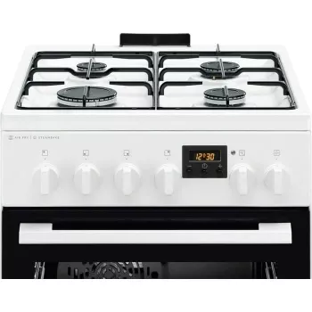 Electrolux LKK560232W laisvai stovinti dujinė viryklė su elektrine orkaite, 58 L, balta