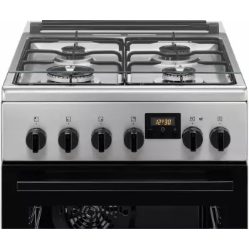 Electrolux LKK540232X 50 cm laisvai stovintis dujinis virėjas su elektrine orkaite, nerūdijantis plienas