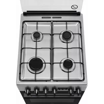 Electrolux LKK540232X 50 cm laisvai stovintis dujinis virėjas su elektrine orkaite, nerūdijantis plienas