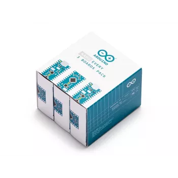 Arduino Nano Every plokštė, 3 vnt. paketas - ATmega4809 mikrovaldiklio kūrimo plokštė ABX00028-3P
