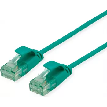 ROLINE RM UTP tinklo kabelis Cat.6A/Class EA SLIM žalias 0,15m 21.45.3430