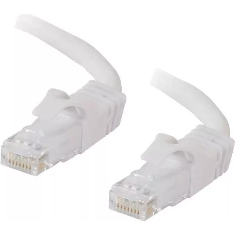 C2G 0,5 m Cat6 Snagless UTP Ethernet tinklo komutacinis kabelis, baltas 83485