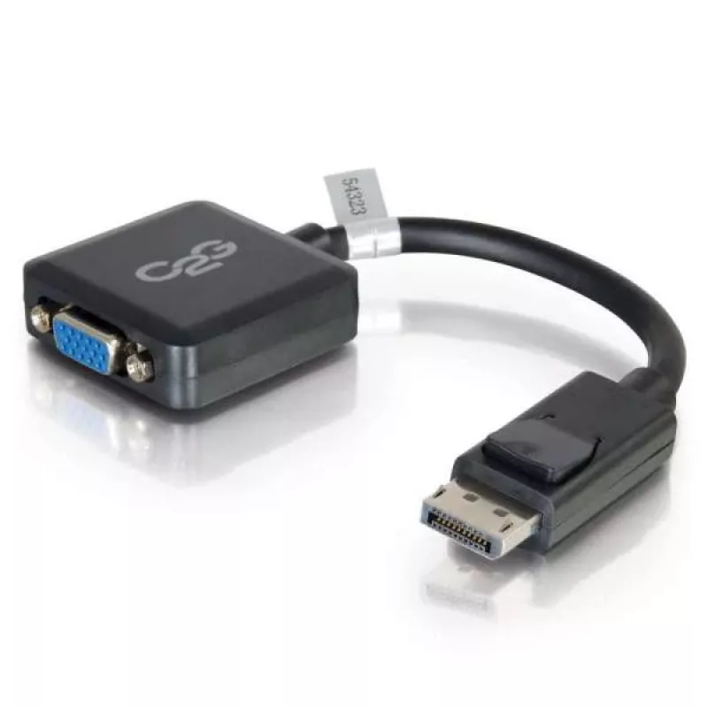 C2G 20 cm DisplayPort (vyriškas) į VGA (moteriškas) aktyvus adapterio kabelis 84323