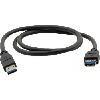 Kramer Electronics USB-A (tėvinis) į USB-A (moteriškas) 3.0 prailginimo kabelis, 1,6 m, juodas (96-02310006)