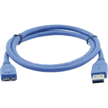 Kramer C-USB3/MICROB USB 3.2 Gen 1 laidas, USB-A į Micro-USB B, 1,8 m, mėlynas 96-02356006