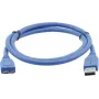 Kramer C-USB3/MICROB USB 3.2 Gen 1 laidas, USB-A į Micro-USB B, 1,8 m, mėlynas 96-02356006