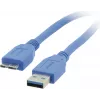 Kramer C-USB3/MICROB USB 3.2 Gen 1 laidas, USB-A į Micro-USB B, 1,8 m, mėlynas 96-02356006
