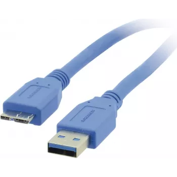 Kramer C-USB3/MICROB USB 3.2 Gen 1 laidas, USB-A į Micro-USB B, 1,8 m, mėlynas 96-02356006