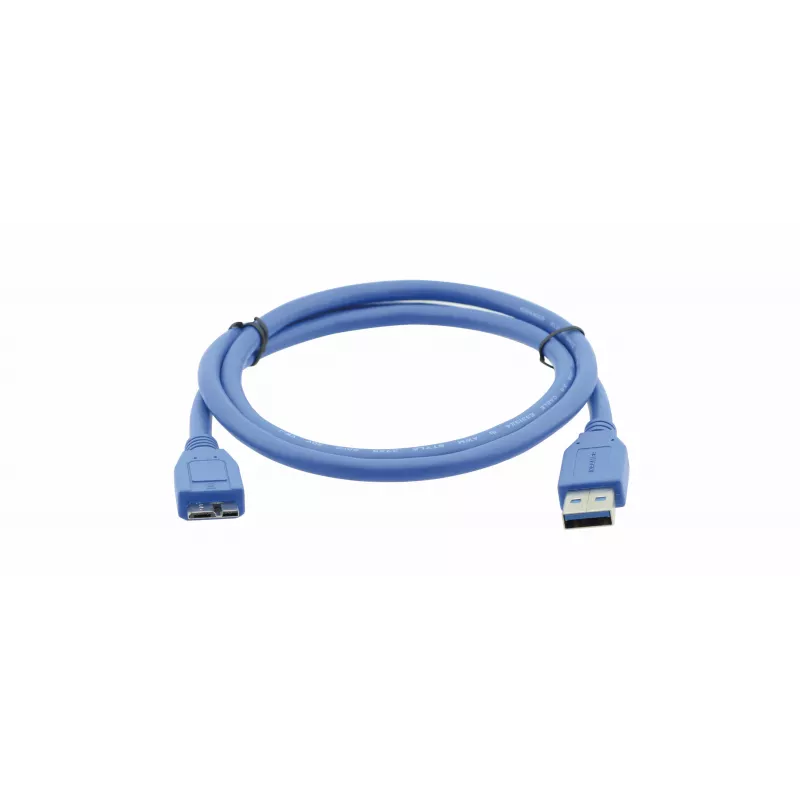 Kramer C-USB3/MICROB USB 3.2 Gen 1 laidas, USB-A į Micro-USB B, 1,8 m, mėlynas 96-02356006