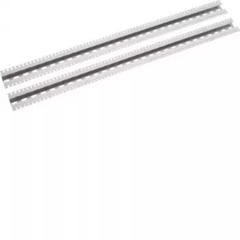 Hager MES-KSB150 kabelių laikymo bėgelis, 150 mm, 10 spaustukų, cinkuotas plienas, užsegamas