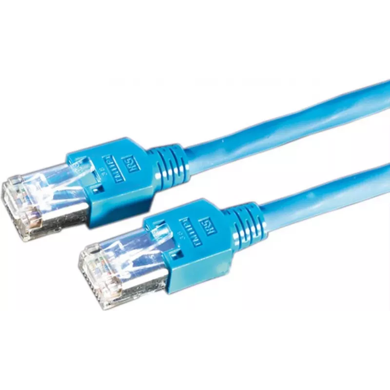 Dätwyler Cat 5e SFTP komutacinis kabelis RJ-45 į RJ-45, 2 m, mėlynas, be halogenų 21.05.8024
