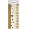 ARTOZ Dekoratyvinis popierius Dots Gold/White 50 x 70 cm (144500-76)