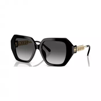 Michael Kors moteriški katės akies formos akiniai nuo saulės MK2232U30058G juodi/pilki gradientiniai 54mm