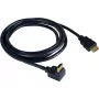 Kramer C-HM/RA-6 didelės spartos HDMI kabelis su Ethernet, HDMI male į HDMI male kampu, 1,8m, trigubai ekranuotas, pilkas, 4K palaikymas 97-0143006