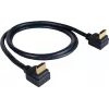 Kramer C-HM/RA-6 didelės spartos HDMI kabelis su Ethernet, HDMI male į HDMI male kampu, 1,8m, trigubai ekranuotas, pilkas, 4K palaikymas 97-0143006