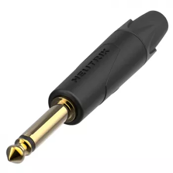 Neutrik NP2XX-AU-0 2 polių 1/4 inch profesionalus telefoninis kištukas, auksuoti kontaktai, nikeliuotas korpusas
