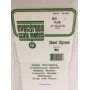 Evergreen 9010 polistireno lakštas 300 x 150 x 0,25 mm, baltas, 4 vnt. rinkinys