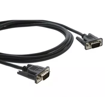 Kramer C-MGM/MGM-6 VGA laidas, HD-15 vyriškas į HD-15 vyrišką, 1,8 m, liejamas, juodas 92-7201006