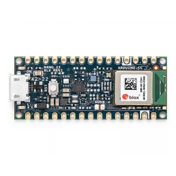 Arduino Nano 33 BLE Rev2 plokštė ABX00071 su nRF52840 Cortex-M4 ir BLE 5.0
