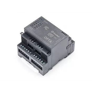 Arduino Pro Opta Ext D1608E plėtimo modulis, 16 programuojamų įtampos įėjimų, 8 elektromechaninės relės 250 V AC 6 A (AFX00005)