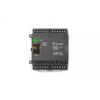 Arduino Opta analoginio išplėtimo modulis AFX00007 - 4 konfigūruojami analoginiai įėjimai, 2 analoginiai išėjimai, 12-24 VDC, DIN bėgelis