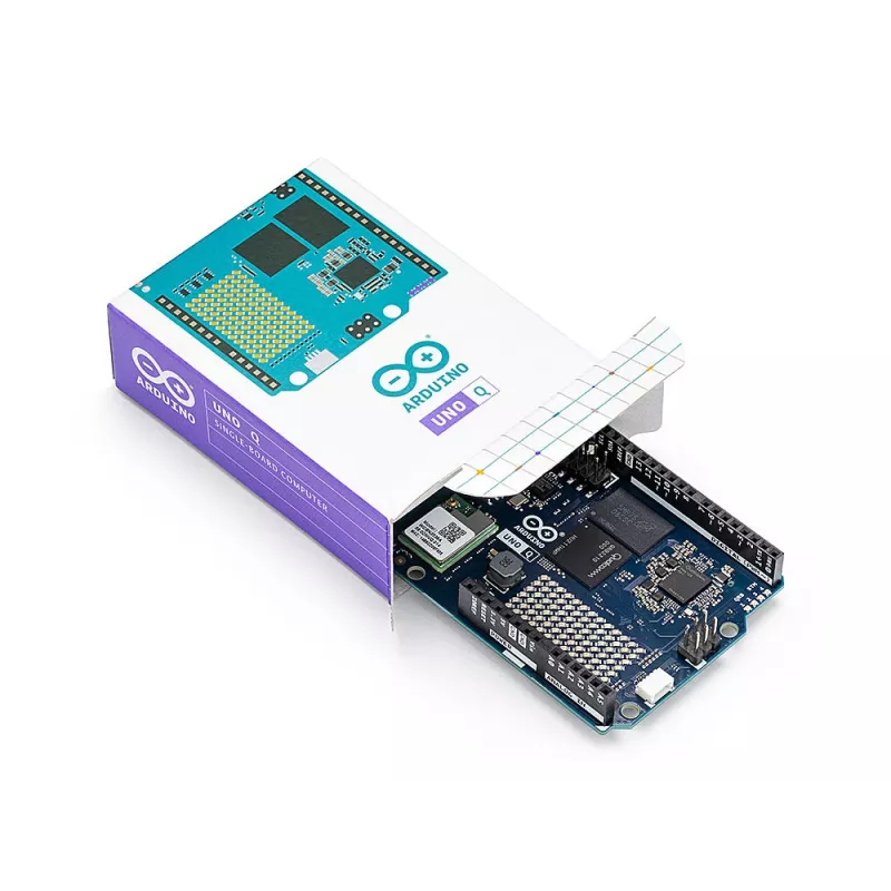 Arduino Uno Q ABX00162 plėtros plokštė, 2 GB / 16 GB eMMC, 4 x 2.0 GHz