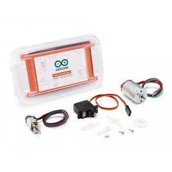 Arduino AKX00033 variklis, skirtas Engineering Kit R2 - 12V šepetėlinis DC variklis, 6000 RPM, D formos velenas