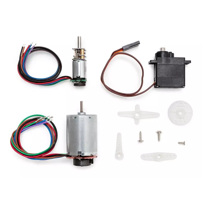 Arduino AKX00033 variklis, skirtas Engineering Kit R2 - 12V šepetėlinis DC variklis, 6000 RPM, D formos velenas