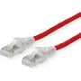 Dätwyler CAT 6a SFTP PiMF LSZH tinklo kabelis, RJ-45 male to RJ-45 male, 15 m, raudonas, 10 Gbps, 500 MHz, Snagless 21.05.0616