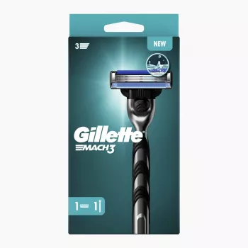 Gillette Mach3 rankinis skustuvas vyrams su 1 kasetė 8001090442819