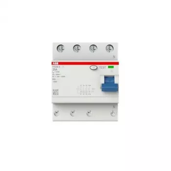 ABB FX204A-25/0.03 liekamosios srovės automatinis jungiklis 4P 25A 30mA A tipo 230/400V AC 2CSF204165R1250