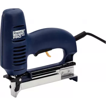 Rapid PRO R553 elektrinis segiklis ir vinukas, mėlynas, 230V, naudoja 53 serijos segtukus ir 8 tipo vinukus 10642901