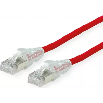 Dätwyler Cat6a S/FTP tinklo kabelis RJ-45 į RJ-45, 20 m, raudonas, LSZH, su apsauga nuo užkabinimo 21.05.0621