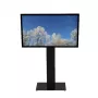 HI-ND MOUNTS HI-ND Floorstand Glass Universal 49-65 colių LCD ekrano grindų stovas - juodas (RAL 9005) FS0000-5001-02