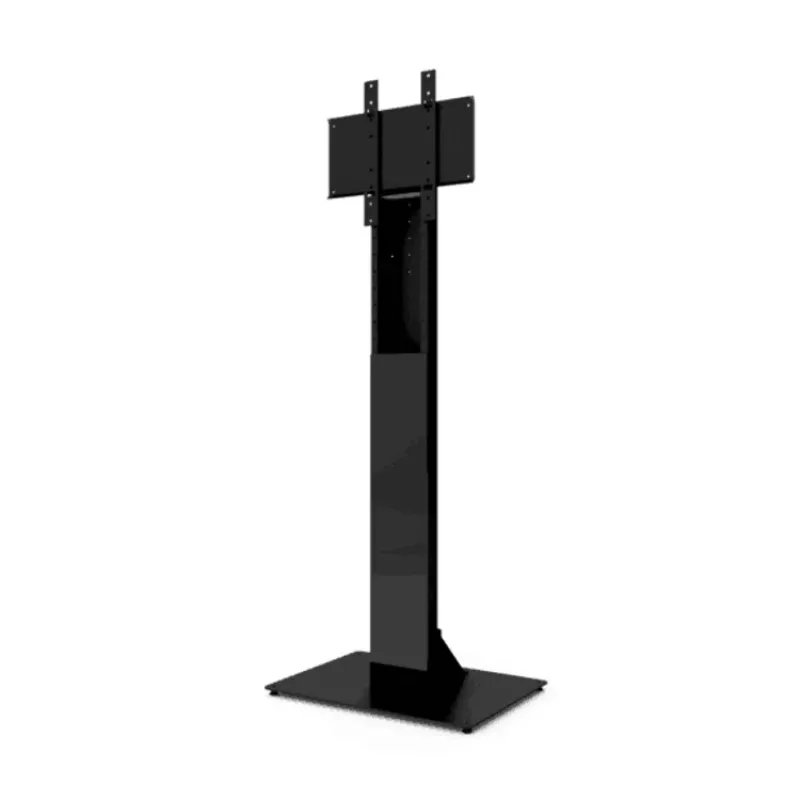 HI-ND MOUNTS HI-ND Floorstand Glass Universal 49-65 colių LCD ekrano grindų stovas - juodas (RAL 9005) FS0000-5001-02