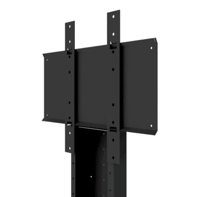 HI-ND MOUNTS HI-ND Floorstand Glass Universal 49-65 colių LCD ekrano grindų stovas - juodas (RAL 9005) FS0000-5001-02