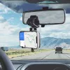 SBS Mobile sukamas automobilio telefono laikiklis su spaustuku prie prietaisų skydelio telefonams iki 7 colių, 360° pasukamas, juodas (TESUPPWHEELK)