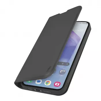 SBS Mobile piniginės dėklas su dangteliu Samsung Galaxy A55 5G, juodas TEBKLITESAA55K